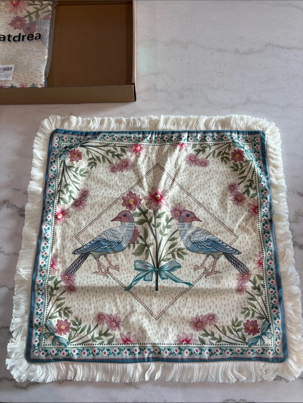 Patdrea French Country Velvet Throw Pillow Covers